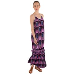 Artistic Eye Psychedelic Cami Maxi Ruffle Chiffon Dress by Modalart