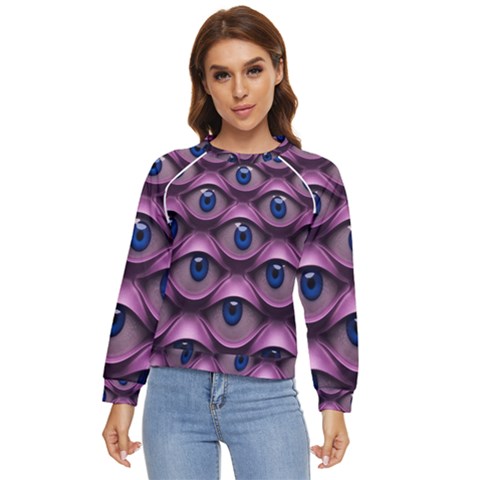 Artistic Eye Psychedelic Women s Long Sleeve Raglan T-shirt by Modalart