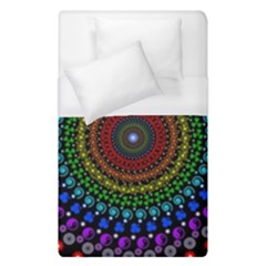 3d Psychedelic Shape Circle Dots Color Duvet Cover (single Size) by Modalart