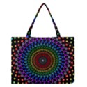 3d Psychedelic Shape Circle Dots Color Medium Tote Bag View1