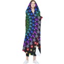 3d Psychedelic Shape Circle Dots Color Wearable Blanket View1