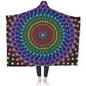 3d Psychedelic Shape Circle Dots Color Wearable Blanket View2