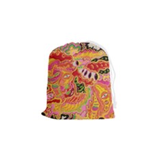 Fantasy Psychedelic Surrealism Trippy Drawstring Pouch (small) by Modalart