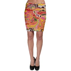 Fantasy Psychedelic Surrealism Trippy Bodycon Skirt by Modalart