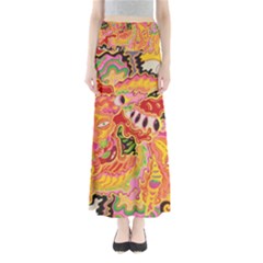 Fantasy Psychedelic Surrealism Trippy Full Length Maxi Skirt by Modalart