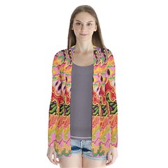 Fantasy Psychedelic Surrealism Trippy Drape Collar Cardigan by Modalart