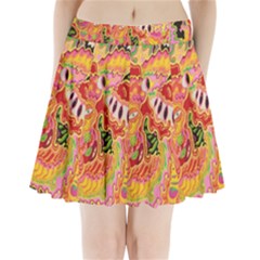 Fantasy Psychedelic Surrealism Trippy Pleated Mini Skirt by Modalart