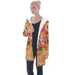 Fantasy Psychedelic Surrealism Trippy Longline Hooded Cardigan by Modalart