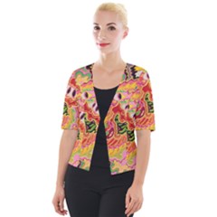 Fantasy Psychedelic Surrealism Trippy Cropped Button Cardigan by Modalart