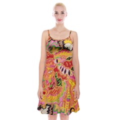 Fantasy Psychedelic Surrealism Trippy Spaghetti Strap Velvet Dress