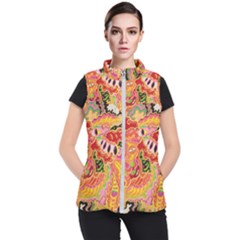 Fantasy Psychedelic Surrealism Trippy Women s Puffer Vest by Modalart