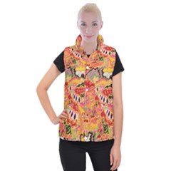 Fantasy Psychedelic Surrealism Trippy Women s Button Up Vest by Modalart