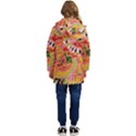 Fantasy Psychedelic Surrealism Trippy Kids  Hooded Longline Puffer Jacket View4