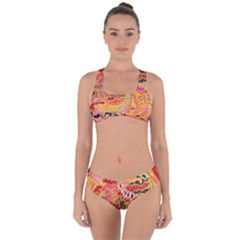 Fantasy Psychedelic Surrealism Trippy Criss Cross Bikini Set by Modalart