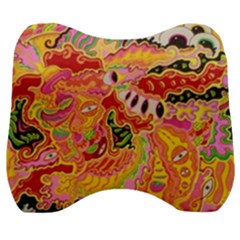 Fantasy Psychedelic Surrealism Trippy Velour Head Support Cushion by Modalart