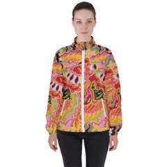 Fantasy Psychedelic Surrealism Trippy Women s High Neck Windbreaker by Modalart