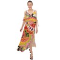 Fantasy Psychedelic Surrealism Trippy Maxi Chiffon Cover Up Dress View1