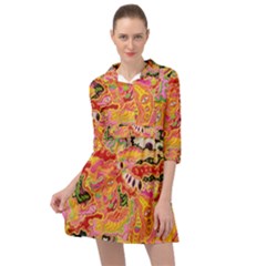 Fantasy Psychedelic Surrealism Trippy Mini Skater Shirt Dress by Modalart