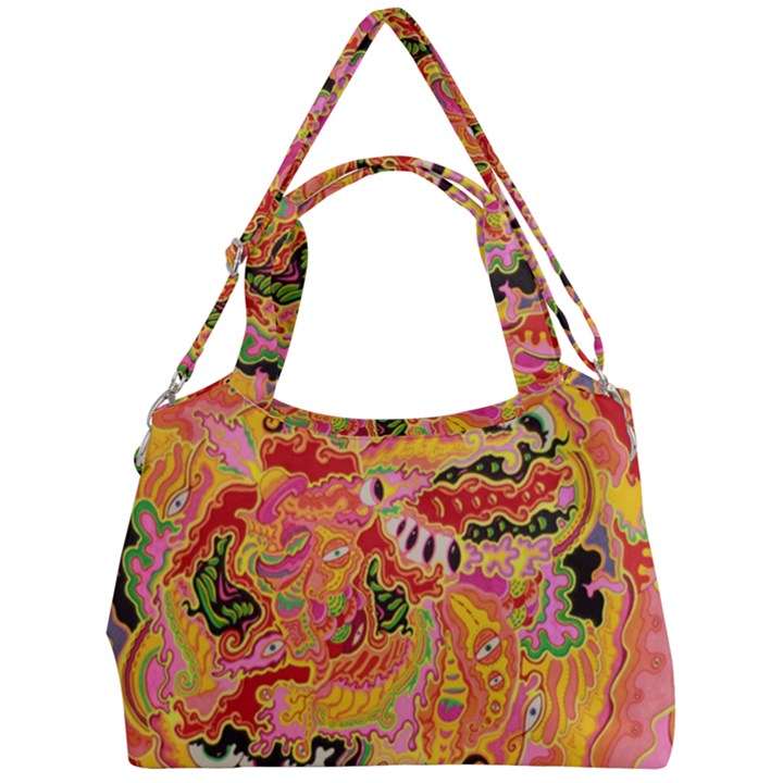 Fantasy Psychedelic Surrealism Trippy Double Compartment Shoulder Bag