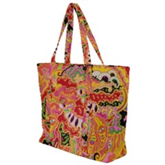 Fantasy Psychedelic Surrealism Trippy Zip Up Canvas Bag