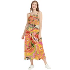 Fantasy Psychedelic Surrealism Trippy Boho Sleeveless Summer Dress by Modalart