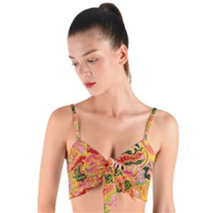 Fantasy Psychedelic Surrealism Trippy Woven Tie Front Bralet by Modalart