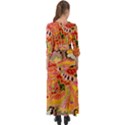 Fantasy Psychedelic Surrealism Trippy Button Up Maxi Dress View2