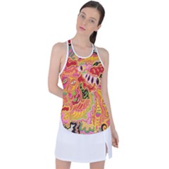 Fantasy Psychedelic Surrealism Trippy Racer Back Mesh Tank Top by Modalart