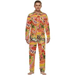 Fantasy Psychedelic Surrealism Trippy Men s Long Sleeve Velvet Pocket Pajamas Set by Modalart