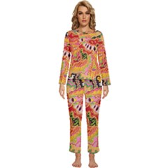 Fantasy Psychedelic Surrealism Trippy Womens  Long Sleeve Lightweight Pajamas Set by Modalart