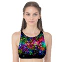 Psychedelic Bubbles Abstract Tank Bikini Top View1