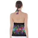 Psychedelic Bubbles Abstract Tie Back Tankini Top View2