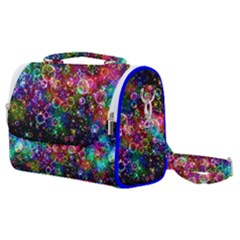 Psychedelic Bubbles Abstract Satchel Shoulder Bag by Modalart