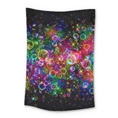 Psychedelic Bubbles Abstract Small Tapestry by Modalart