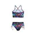 Psychedelic Bubbles Abstract Girls  Tankini Swimsuit View2