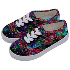 Psychedelic Bubbles Abstract Kids  Classic Low Top Sneakers by Modalart