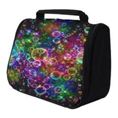 Psychedelic Bubbles Abstract Full Print Travel Pouch (small) by Modalart