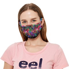 Psychedelic Bubbles Abstract Crease Cloth Face Mask (adult)