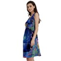 Psychedelic Mushrooms Psicodelia Dream Blue Classic Skater Dress View2