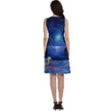 Psychedelic Mushrooms Psicodelia Dream Blue Classic Skater Dress View4