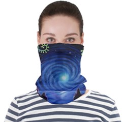 Psychedelic Mushrooms Psicodelia Dream Blue Face Seamless Bandana (adult) by Modalart