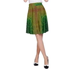 Psychedelic Screen Trippy A-line Skirt by Modalart