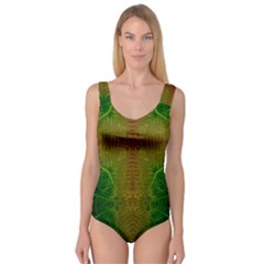 Psychedelic Screen Trippy Princess Tank Leotard  by Modalart