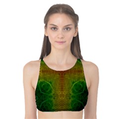 Psychedelic Screen Trippy Tank Bikini Top by Modalart