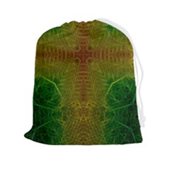 Psychedelic Screen Trippy Drawstring Pouch (2xl) by Modalart