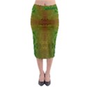 Psychedelic Screen Trippy Midi Pencil Skirt View1