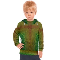 Psychedelic Screen Trippy Kids  Hooded Pullover by Modalart