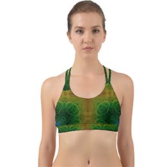 Psychedelic Screen Trippy Back Web Sports Bra by Modalart