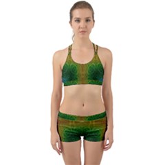 Psychedelic Screen Trippy Back Web Gym Set by Modalart