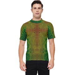 Psychedelic Screen Trippy Men s Short Sleeve Rash Guard by Modalart